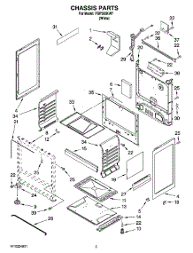04 - Chassis Parts parts for Roper Range FGP305KW7 from AppliancePartsPros.com