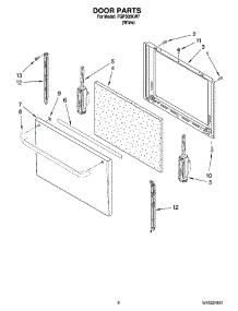 06 - Door Parts, Optional Parts (Not Included) parts for Roper Range FGP305KW7 from AppliancePartsPros.com