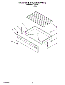 04 - Drawer & Broiler Parts parts for Roper Range FEP310KW6 from AppliancePartsPros.com