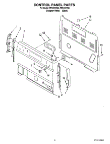 02 - Control Panel Parts parts for Roper Range FES355TQ0 from AppliancePartsPros.com