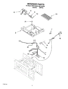 05 - Interior parts for Roper Microwave MHE14XKQ0 from AppliancePartsPros.com