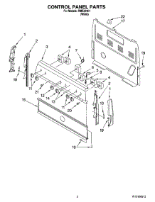 02 - Control Panel Parts parts for Roper Range RME30101 from AppliancePartsPros.com