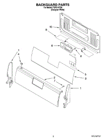 02 - Backguard Parts parts for Roper Range FGP314TQ0 from AppliancePartsPros.com