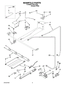 03 - Manifold Parts parts for Roper Range FGP314TQ0 from AppliancePartsPros.com