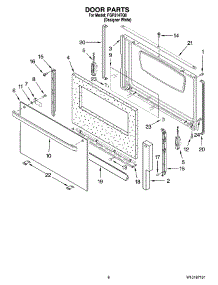 06 - Door Parts, Optional Parts parts for Roper Range FGP314TQ0 from AppliancePartsPros.com