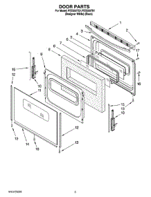 04 - Door Parts parts for Roper Range FES355TQ1 from AppliancePartsPros.com