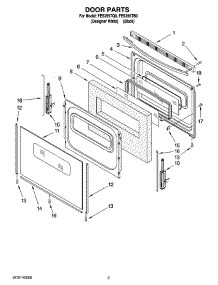 04 - Door Parts parts for Roper Range FES355TB0 from AppliancePartsPros.com