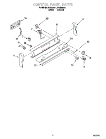 02 - Control Panel Parts parts for Roper Range RGE33081 from AppliancePartsPros.com
