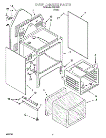 04 - Oven Chassis Parts parts for Roper Range RGE23301 from AppliancePartsPros.com