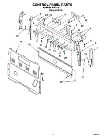 02 - Control Panel Parts parts for Roper Range RME32303 from AppliancePartsPros.com