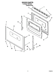 05 - Door Parts, Optional Parts parts for Roper Range RME32303 from AppliancePartsPros.com