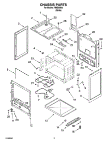 03 - Chassis Parts parts for Roper Range RME30003 from AppliancePartsPros.com