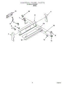 02 - Control Panel Parts parts for Roper Range RGE33301 from AppliancePartsPros.com