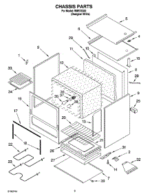 03 - Chassis Parts parts for Roper Range RME23300 from AppliancePartsPros.com