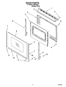 05 - Door Parts, Miscellaneous Parts parts for Roper Range RME32300 from AppliancePartsPros.com