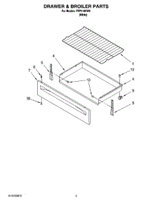 04 - Drawer & Broiler Parts parts for Roper Range FEP310KW5 from AppliancePartsPros.com