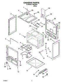03 - Chassis Parts parts for Roper Range RME30002 from AppliancePartsPros.com