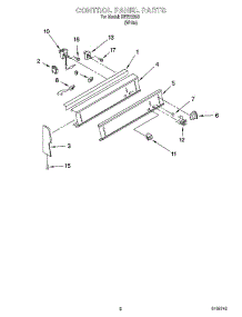 02 - Control Panel Parts parts for Roper Range REE22303 from AppliancePartsPros.com