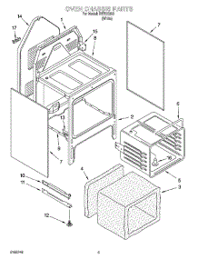 04 - Oven Chassis Parts parts for Roper Range REE22303 from AppliancePartsPros.com