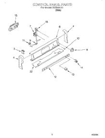 02 - Control Panel parts for Roper Range REE33000 from AppliancePartsPros.com