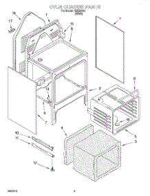 04 - Oven Chassis parts for Roper Range REE23000 from AppliancePartsPros.com