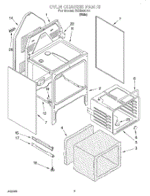 04 - Oven Chassis parts for Roper Range REE33000 from AppliancePartsPros.com