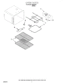 05 - Oven, Lit / Optional parts for Roper Range REE23000 from AppliancePartsPros.com