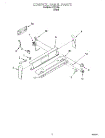 02 - Control Panel parts for Roper Range REE34001 from AppliancePartsPros.com