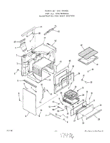 06 - Body parts for Roper Range 1276W0A from AppliancePartsPros.com