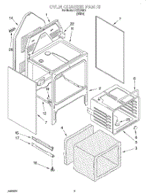 04 - Oven Chassis parts for Roper Range REE34001 from AppliancePartsPros.com