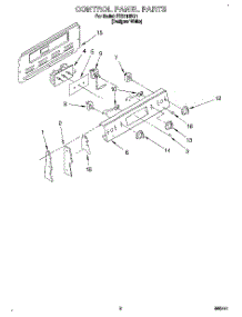 02 - Control Panel parts for Roper Range FES310BQ1 from AppliancePartsPros.com