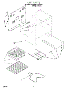 04 - Unit parts for Roper Range FES310BW1 from AppliancePartsPros.com