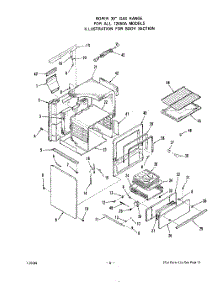 05 - Body parts for Roper Range 1265W0A from AppliancePartsPros.com