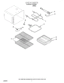 05 - Oven, Lit / Optional parts for Roper Range REE34001 from AppliancePartsPros.com