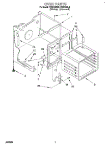 05 - Oven parts for Roper Range FES310BW0 from AppliancePartsPros.com