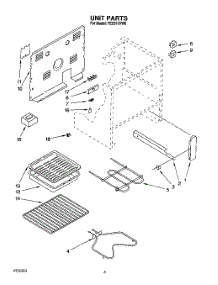 05 - Unit, Lit / Optional parts for Roper Range FES310YW0 from AppliancePartsPros.com
