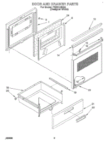 03 - Door And Drawer parts for Roper Range FES310BQ0 from AppliancePartsPros.com