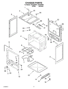 03 - Chassis Parts parts for Roper Range FEP320KW1 from AppliancePartsPros.com