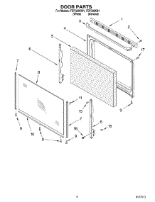 05 - Door Parts, Miscellaneous Parts parts for Roper Range FEP320KW1 from AppliancePartsPros.com