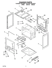 03 - Chassis Parts parts for Roper Range FEP310KN1 from AppliancePartsPros.com