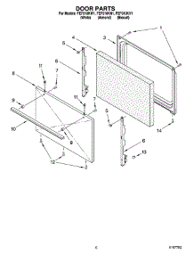 05 - Door Parts, Miscellaneous Parts parts for Roper Range FEP310KN1 from AppliancePartsPros.com