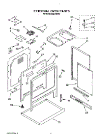 03 - External Oven parts for Roper Range SES370XX0 from AppliancePartsPros.com