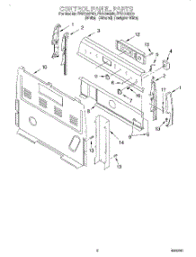 02 - Control Panel parts for Roper Range FES330GQ0 from AppliancePartsPros.com
