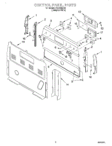 02 - Control Panel parts for Roper Range FES330EQ0 from AppliancePartsPros.com