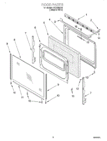 05 - Door, Lit / Optional parts for Roper Range FES330EQ0 from AppliancePartsPros.com