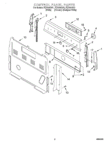 02 - Control Panel parts for Roper Range FES330GQ1 from AppliancePartsPros.com