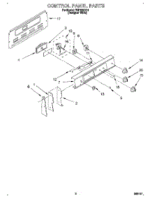 02 - Control Panel parts for Roper Range FEP330BQ1 from AppliancePartsPros.com