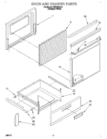04 - Door And Drawer parts for Roper Range FEP330BQ1 from AppliancePartsPros.com