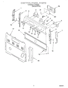 02 - Control Panel parts for Roper Range FEP330EQ1 from AppliancePartsPros.com