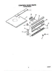 Control Panel parts for Roper Oven B6307B1 from AppliancePartsPros.com